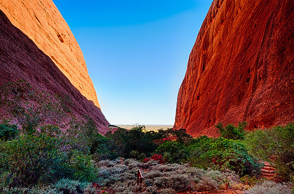 Towards the distant horizon, Olga Gorge