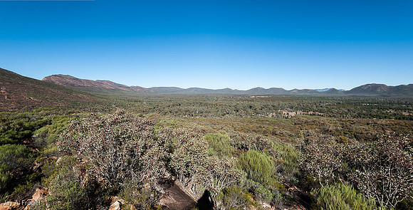 Looking over Walpena Pound to the North from Wangara Lookout on the rim