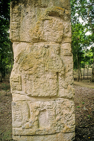Calakmul - Stela near Structure 13