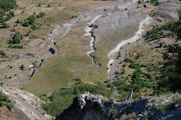 Erosion Gullies, Mt St Helens