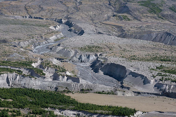 Erosion Gullies, Mt St Helens