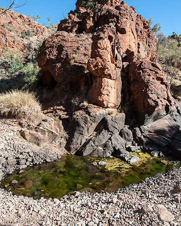 Irlwentye Waterhole sacred to the Arrernte people in N'Dhala Gorge