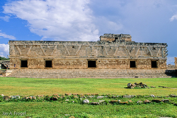 Uxmal - Nunnery, W face, E bldg -  straght image