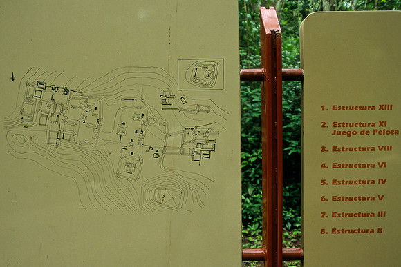 Calakmul - map