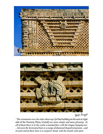 Uxmal - Nunnery Quad - NE corner, details