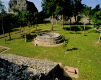 Becan - Structure 3 & 3a - note round platform