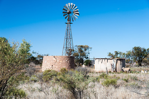 Ubiquitous windmill used to pump water