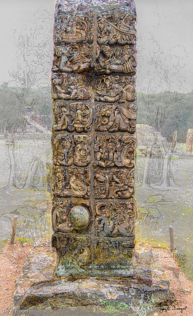 Copan - Stela D, back