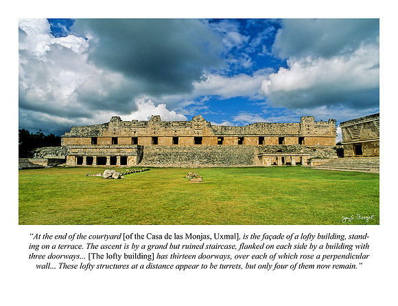 Uxmal - Nunnery Quad interior N & NE sides