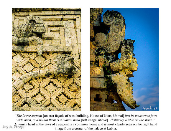 Uxmal - Head of Serpent, West Building, Nunnery QUad.