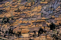 Cultivation on mountain slope above Chavin de Huantar