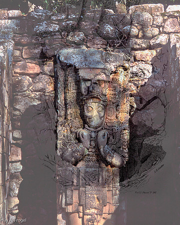 Copan - Stela I, top