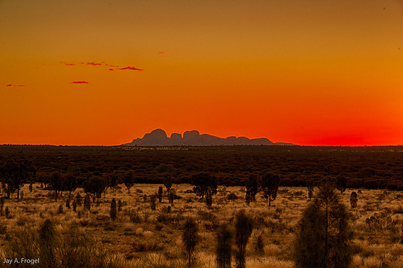 Sunset, the Olgas