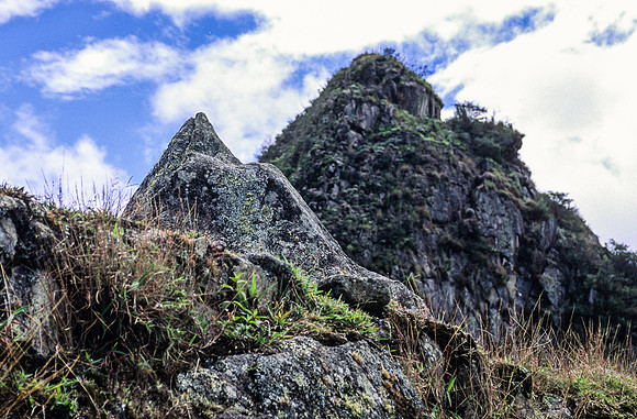 Macchu Pichu - Rocks Shaped to the Background