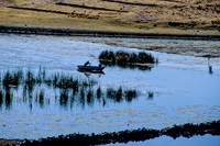 On Laguna Umayo near Puno, Peru
