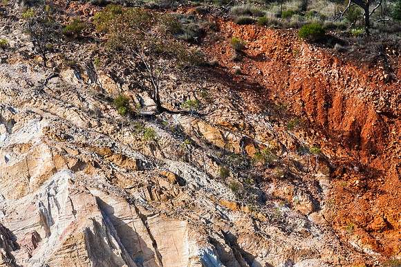 Roadcut for a Railroad near Quorn