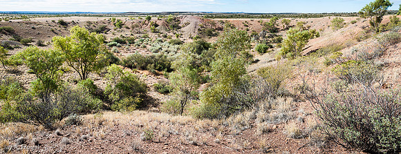 The inside of one of the Henbury Meteor Craters