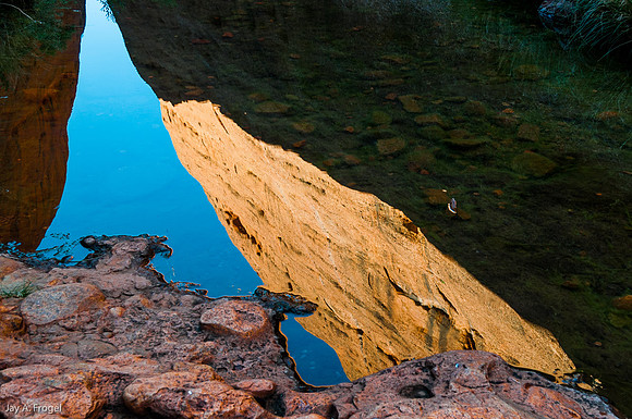 Reflection in still Water, Olga Gorge