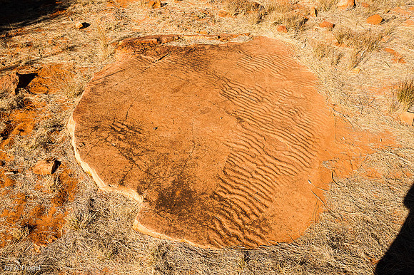 Ripple rock left by Inturrkunya, the Carpet Snake, Dreaming