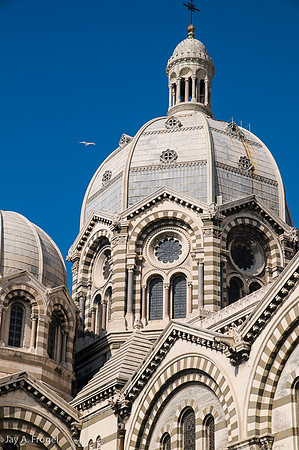Dome of the "Great" Cathedral, Marseille, 19th century