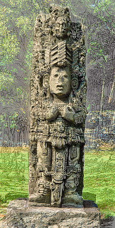 Copan - Stela A - front