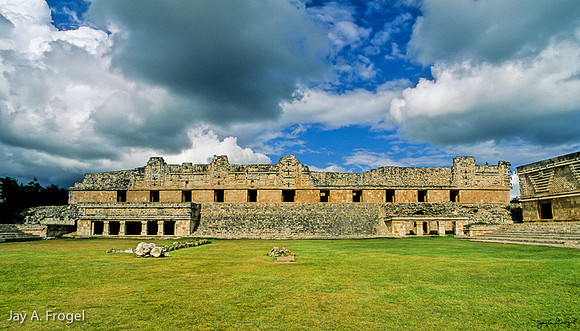 Uxmal - Nunnery Quad interior N & NE sides