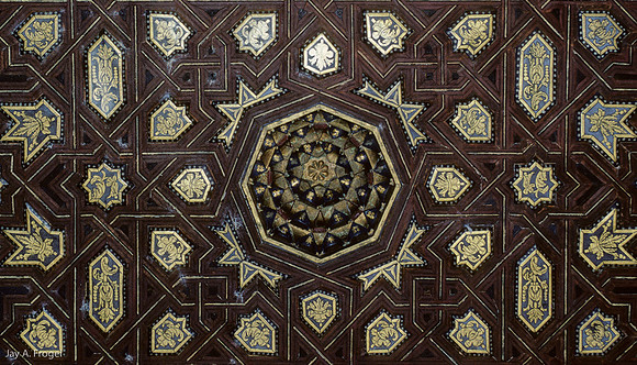 Ceiling of Gold Room, The Alhambra. Spain