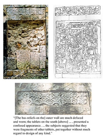 Xtampak  - Palacio, relief carvings