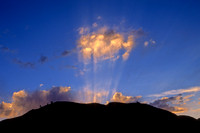 Solar rays seen from 4400 m on road to Cuzco