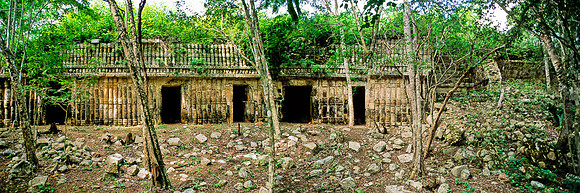 Sayil  -   Structure 4B2, Entire East facade